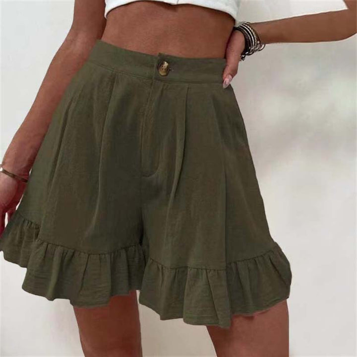 Luna Breezy Ruffle Hem Shorts For Everyday Summer Style