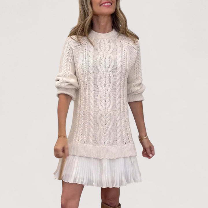 Lyra Studio | Chic Everyday Dress In Soft Knit For All Day Comfort And Elegant Style