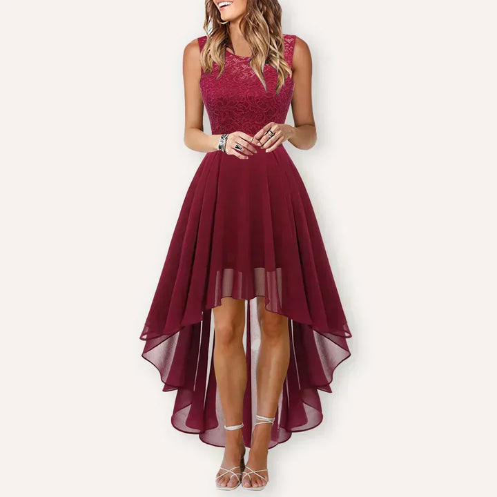 Petal Grace Women’s High-Low Elegant Wedding Guest Dress