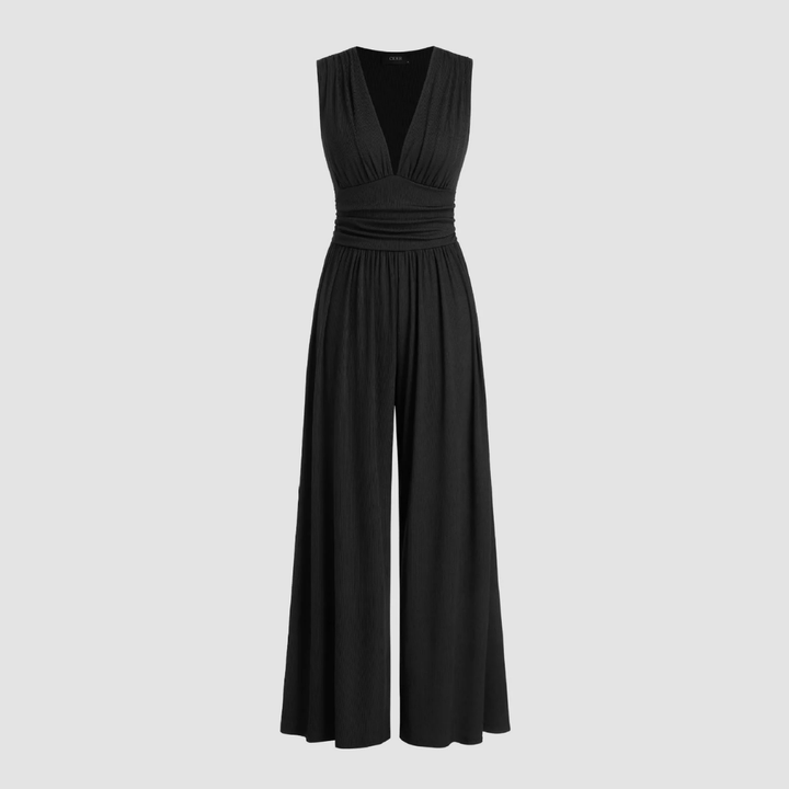 Astra Studio Couture Stretch Comfort Wide-Leg Jumpsuit