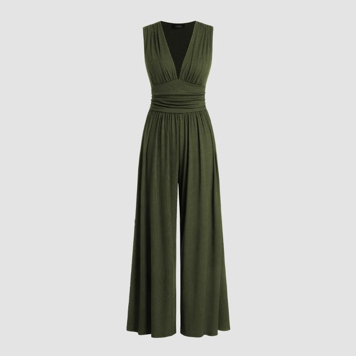 Astra Studio Couture Stretch Comfort Wide-Leg Jumpsuit
