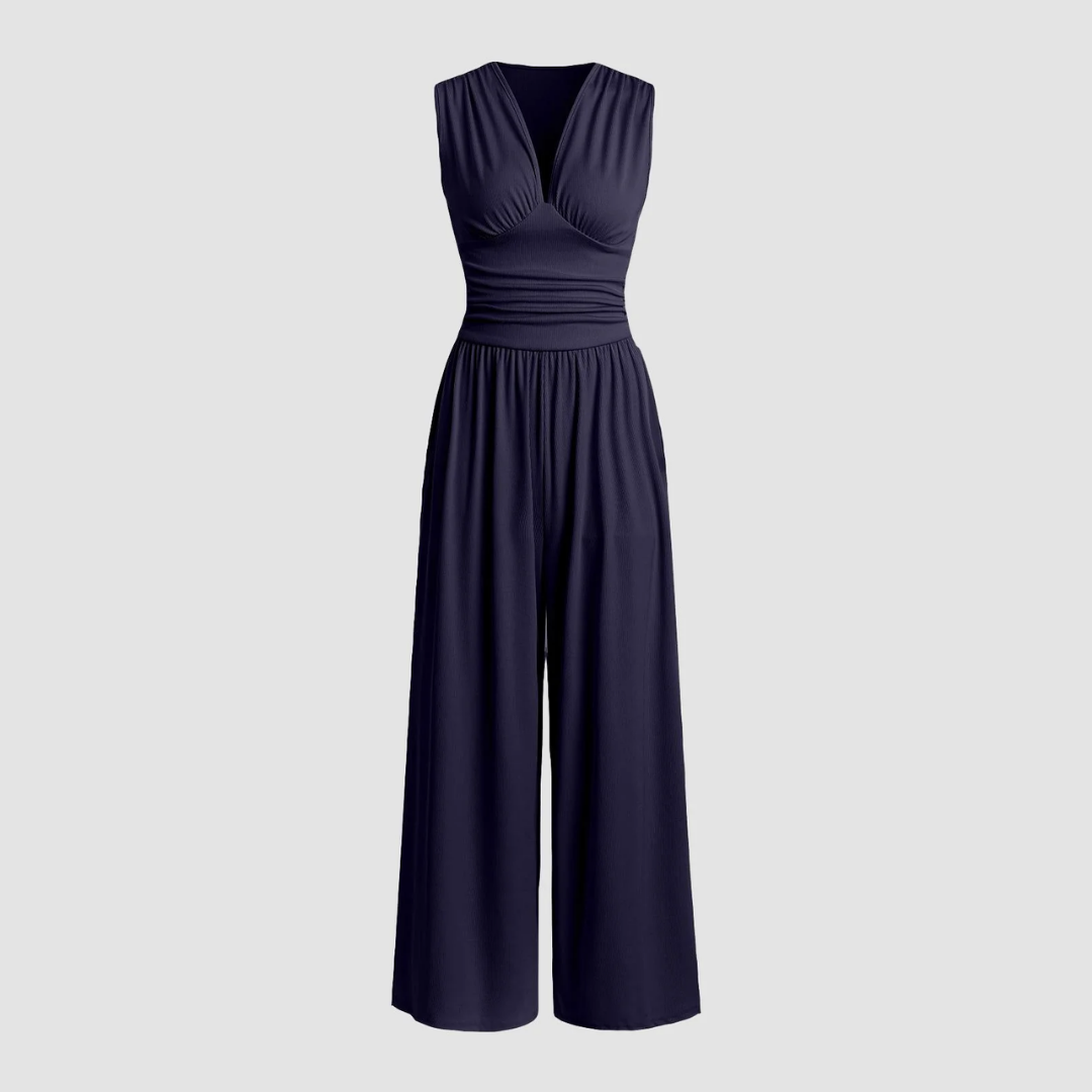 Astra Studio Couture Stretch Comfort Wide-Leg Jumpsuit
