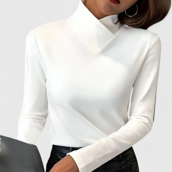 Aurora Classic Winter Elegant Turtleneck Top For Women