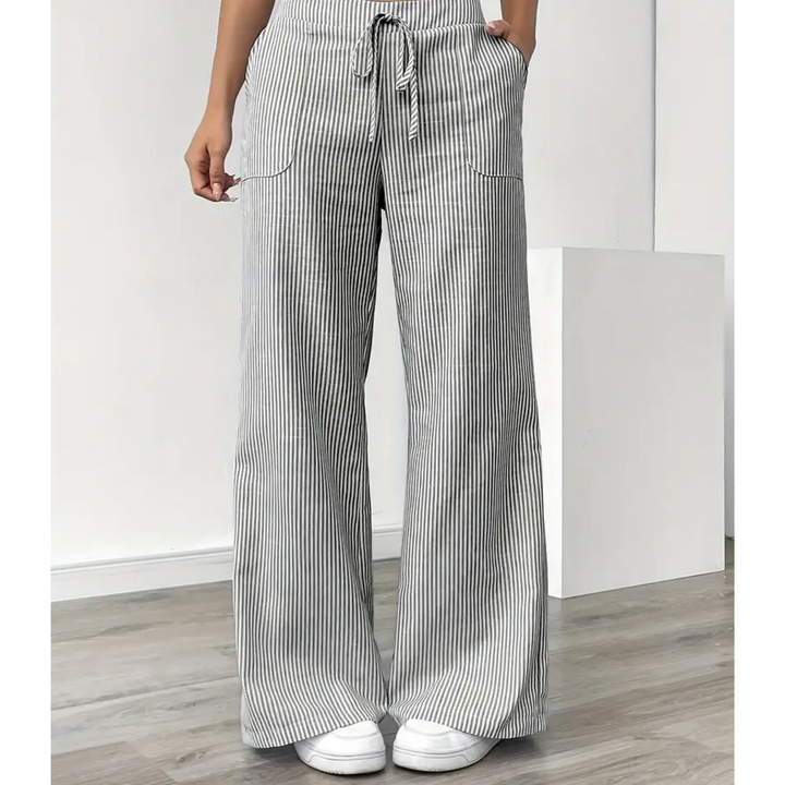 Nova Striped Pant With Pockets For Everyday Weekend Wear