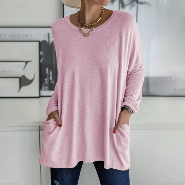 Aster Women Relaxed Fit Long Sleeve Top For Everyday Use