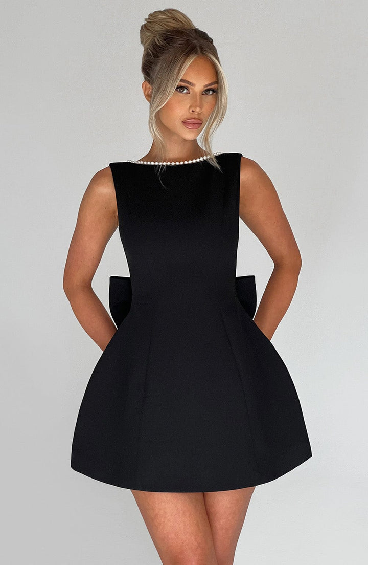 Avery Women's Wedding Guest Structured Mini Dress
