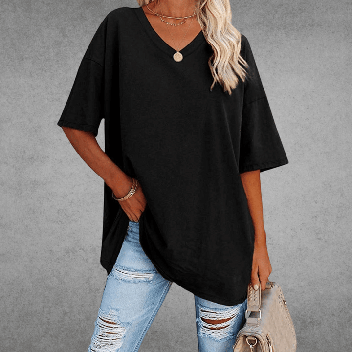 Coastline Women Spring V Neck Casual Top For Everyday Wear