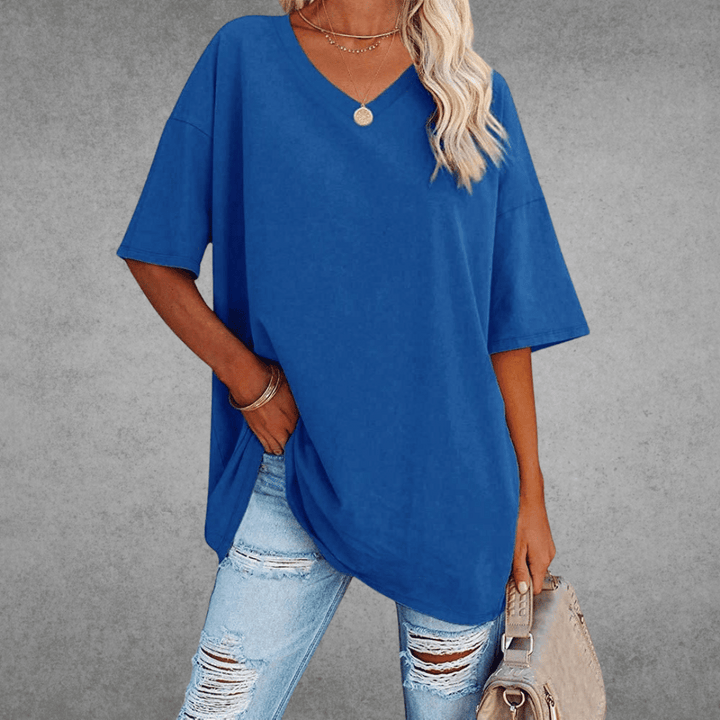 Coastline Women Spring V Neck Casual Top For Everyday Wear