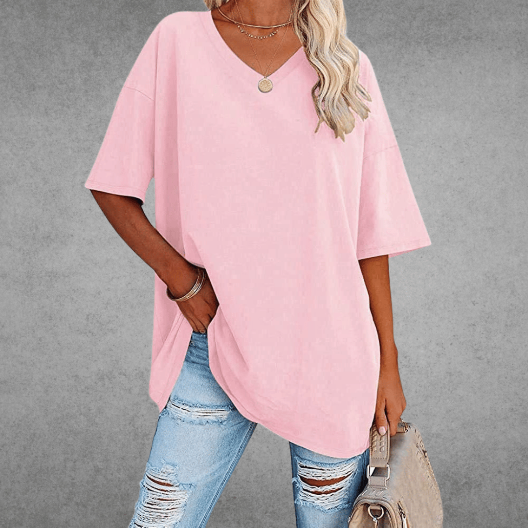 Coastline Women Spring V Neck Casual Top For Everyday Wear