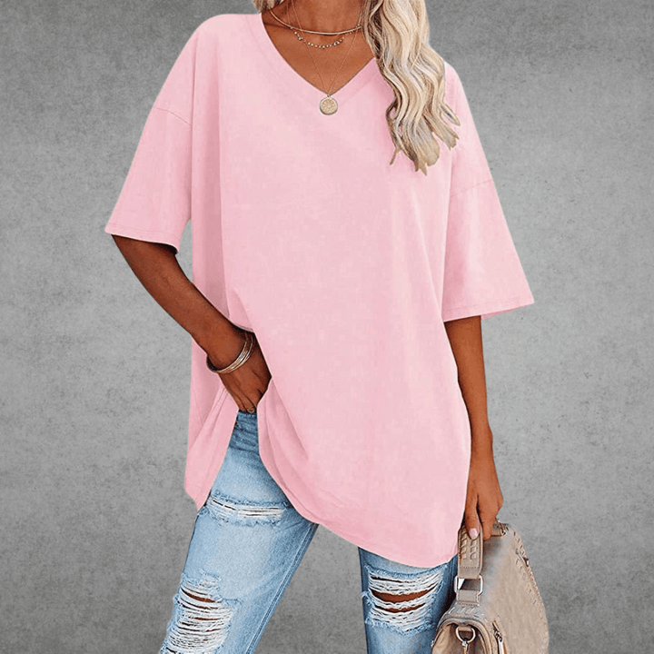 Coastline Women Spring V Neck Casual Top For Everyday Wear
