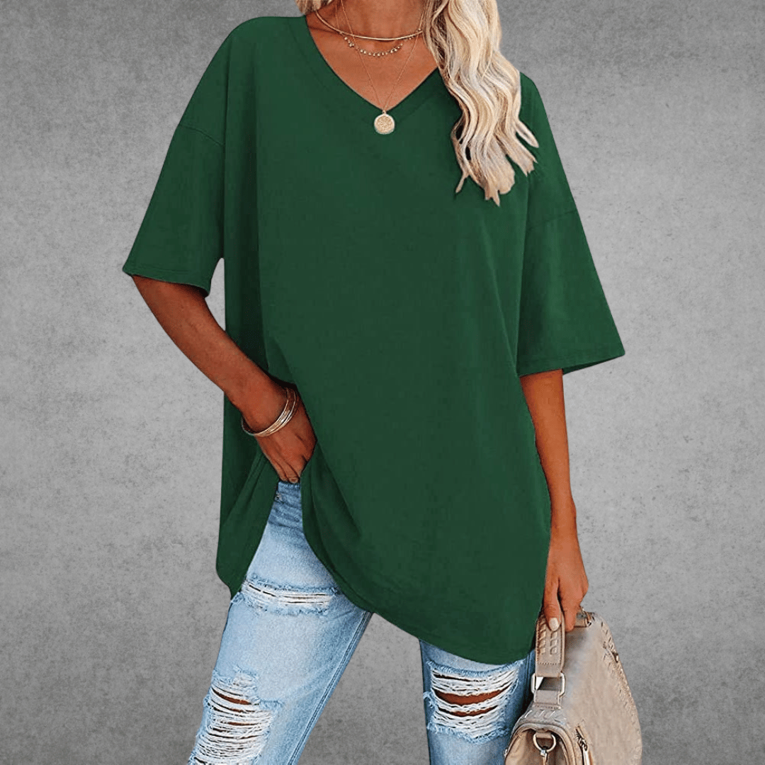 Coastline Women Spring V Neck Casual Top For Everyday Wear