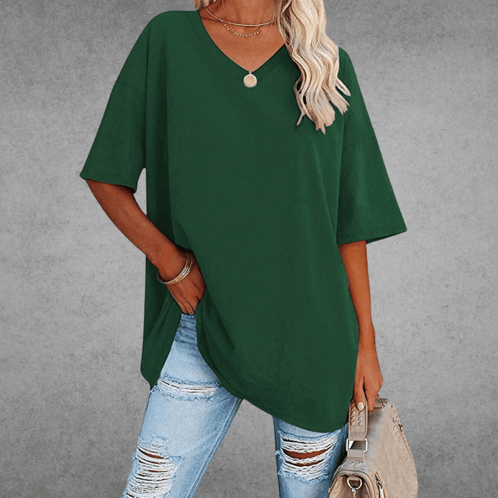 Coastline Women Spring V Neck Casual Top For Everyday Wear