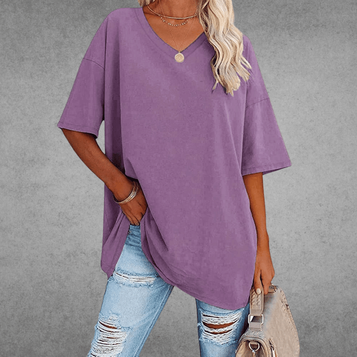 Coastline Women Spring V Neck Casual Top For Everyday Wear