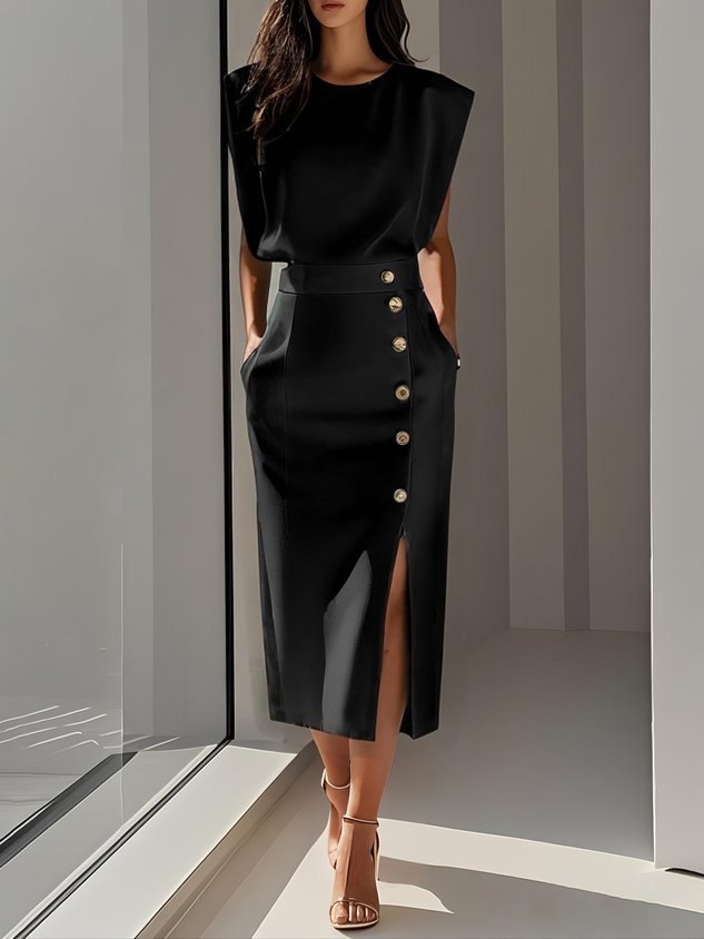 Azureline Effortless Charm Midi Dress Edition For Everyday Wear Seasonal Wardrobe