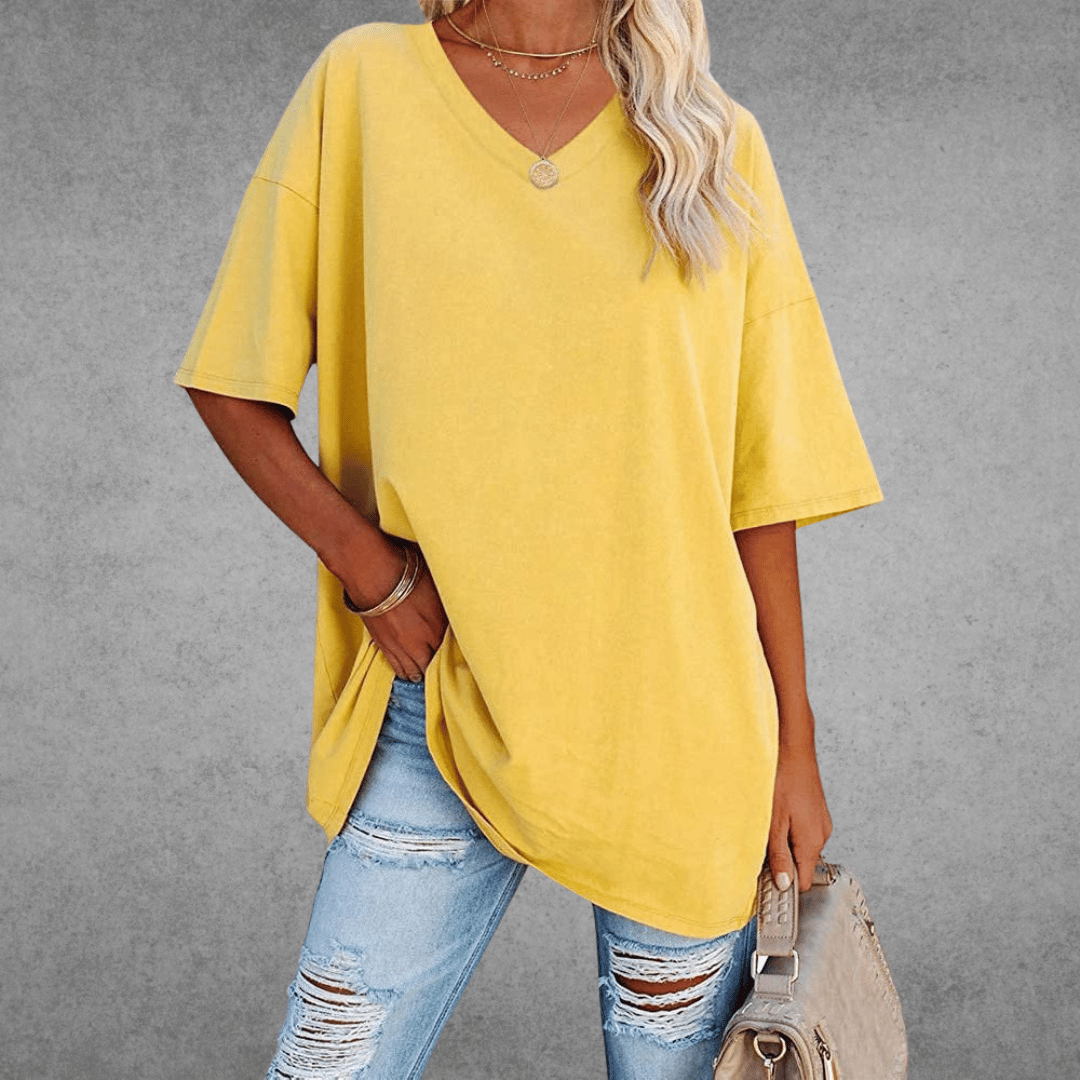 Coastline Women Spring V Neck Casual Top For Everyday Wear