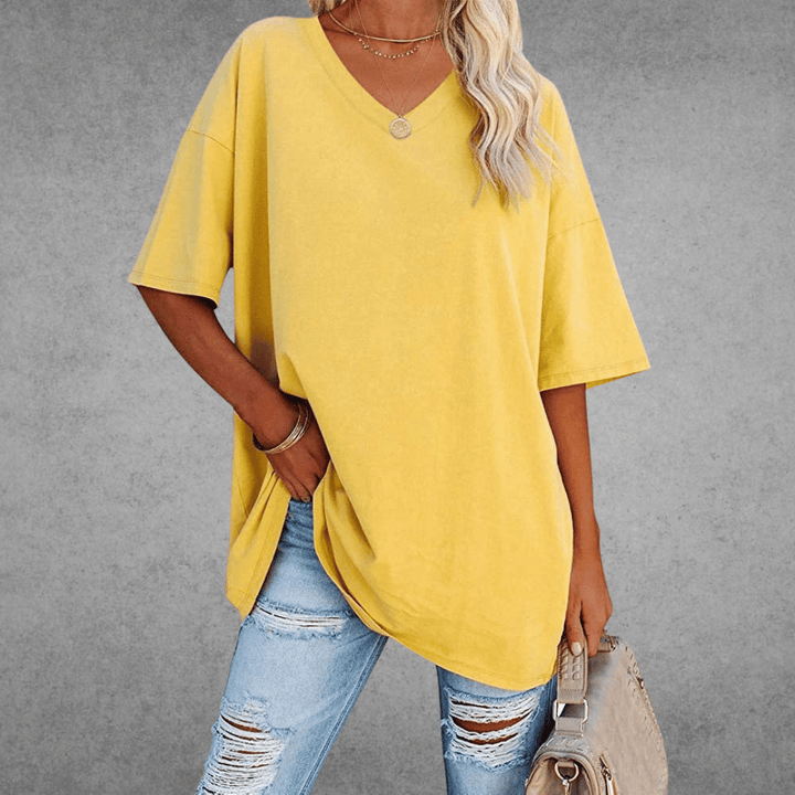 Coastline Women Spring V Neck Casual Top For Everyday Wear