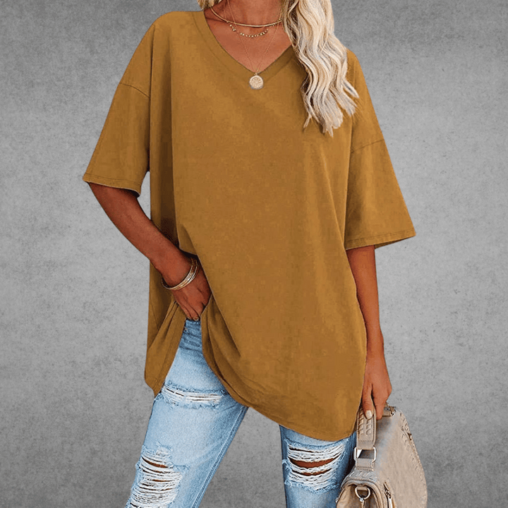 Coastline Women Spring V Neck Casual Top For Everyday Wear