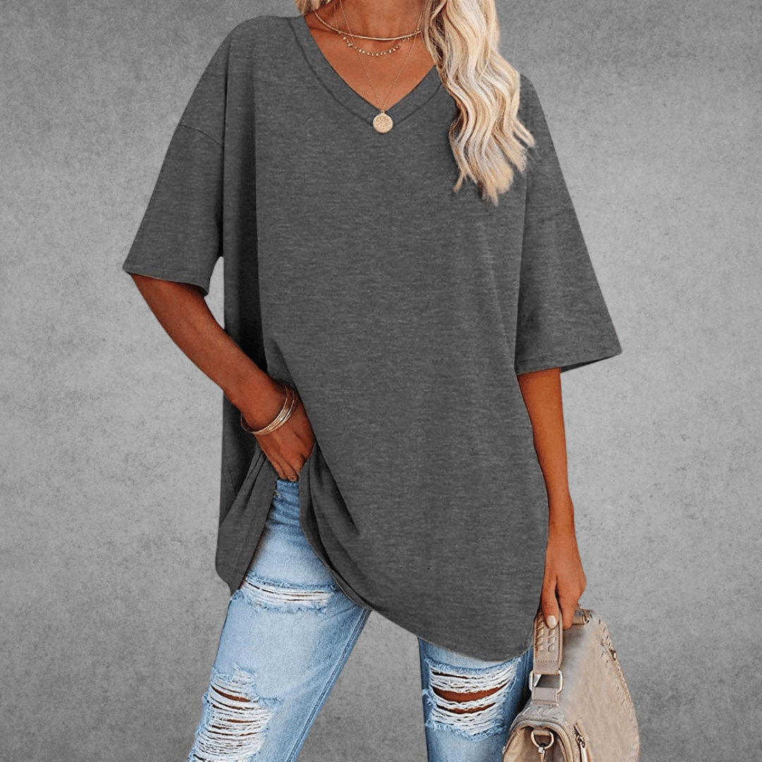 Coastline Women Spring V Neck Casual Top For Everyday Wear