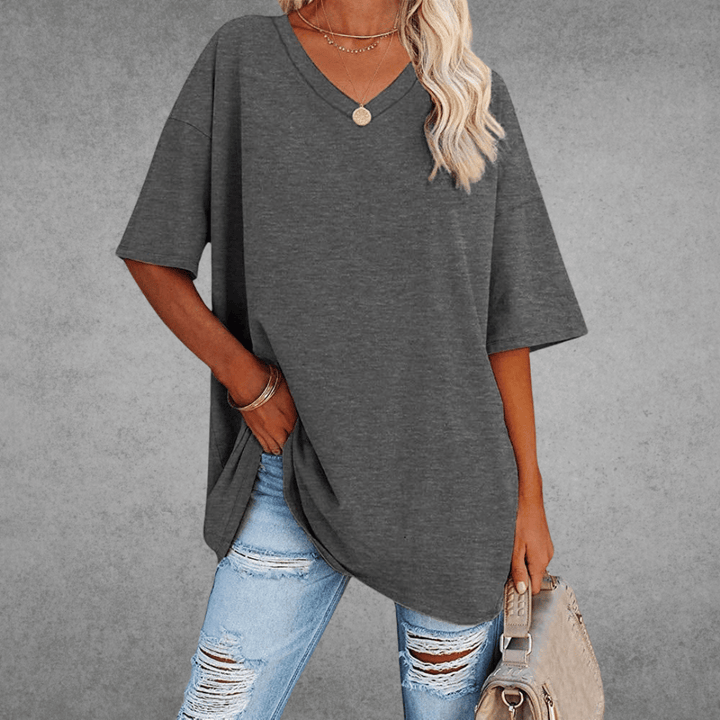 Coastline Women Spring V Neck Casual Top For Everyday Wear