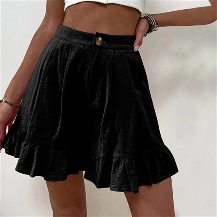 Luna Breezy Ruffle Hem Shorts For Everyday Summer Style