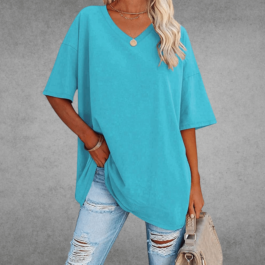 Coastline Women Spring V Neck Casual Top For Everyday Wear
