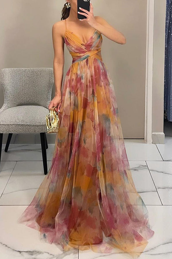 Nova Women's Elegant Floral Maxi Dress For Spring Wear