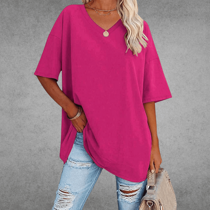Coastline Women Spring V Neck Casual Top For Everyday Wear