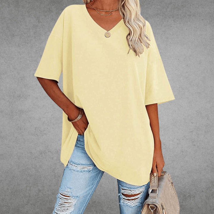Coastline Women Spring V Neck Casual Top For Everyday Wear