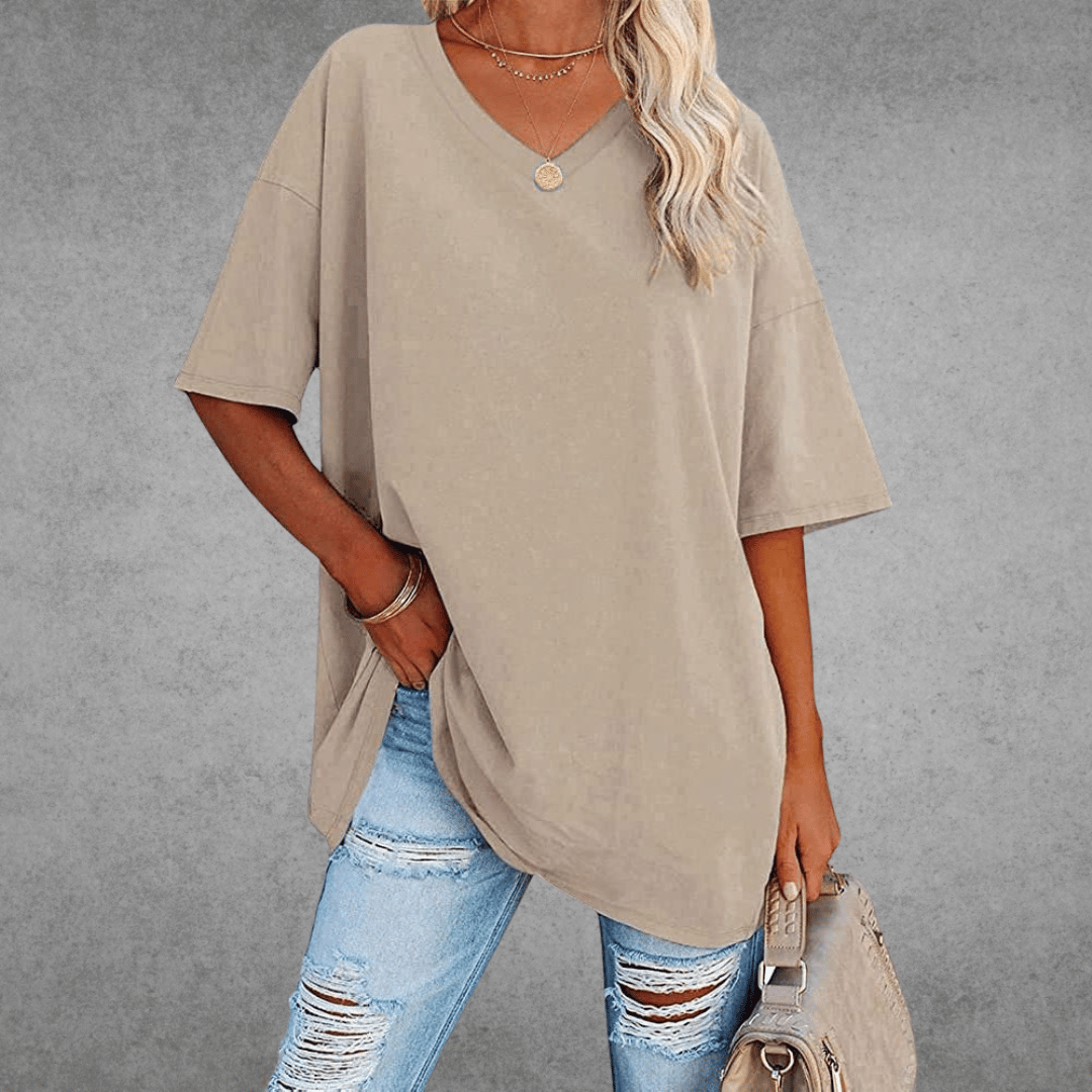 Coastline Women Spring V Neck Casual Top For Everyday Wear