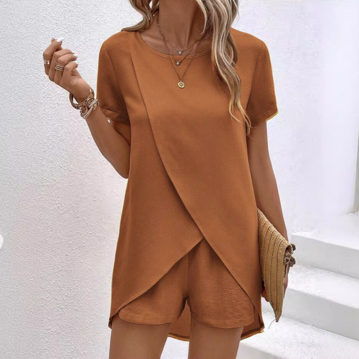 Aveline Elegant Summer Co-ord Lounge Set For Home And Casual Outings