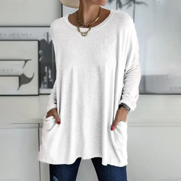Aster Women Relaxed Fit Long Sleeve Top For Everyday Use