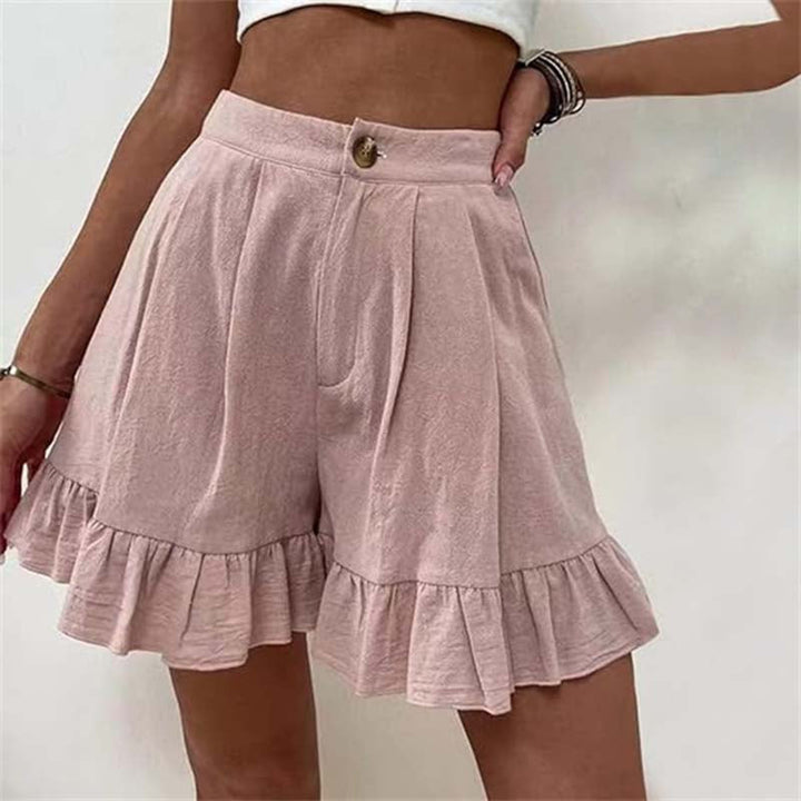 Luna Breezy Ruffle Hem Shorts For Everyday Summer Style