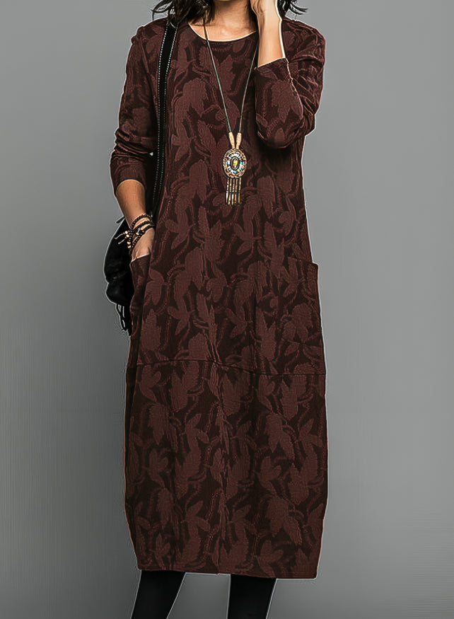 Nova Women's Printed Midi Dress For A Wedding Guest