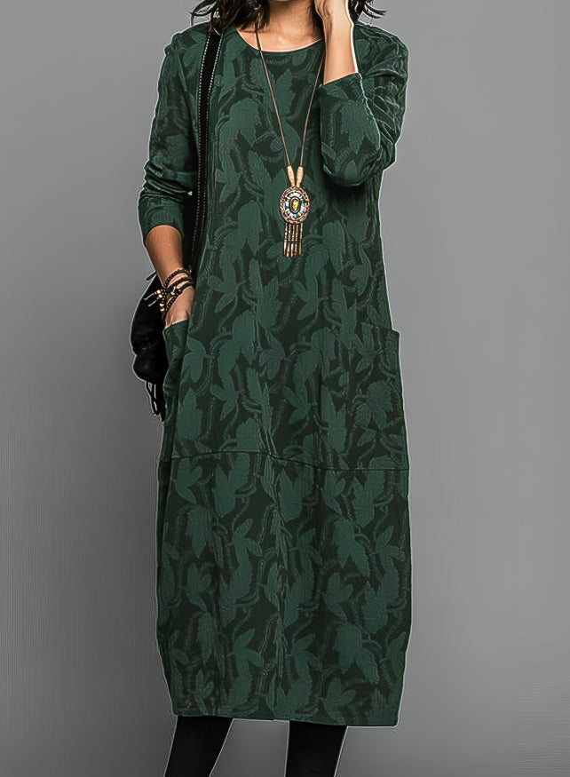 Nova Women's Printed Midi Dress For A Wedding Guest