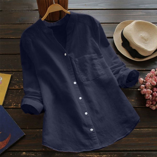 Aster Women Relaxed Fit Button Shirt Blouse Classic
