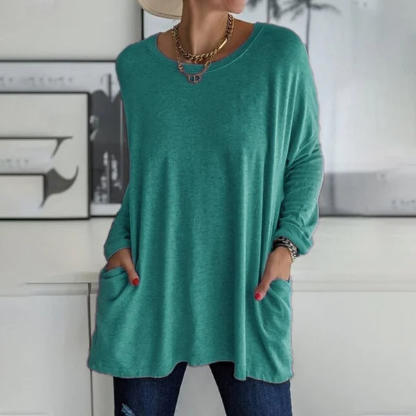 Aster Women Relaxed Fit Long Sleeve Top For Everyday Use