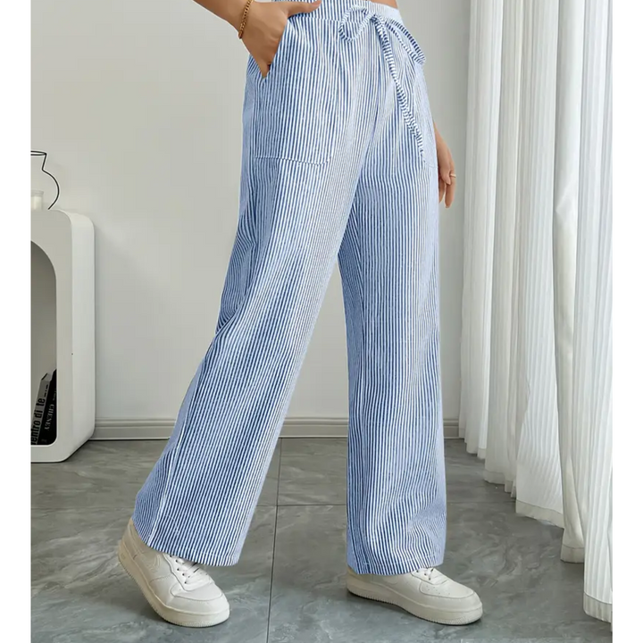 Nova Striped Pant With Pockets For Everyday Weekend Wear