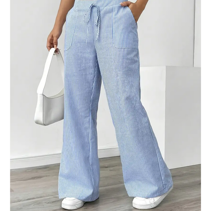 Nova Striped Pant With Pockets For Everyday Weekend Wear
