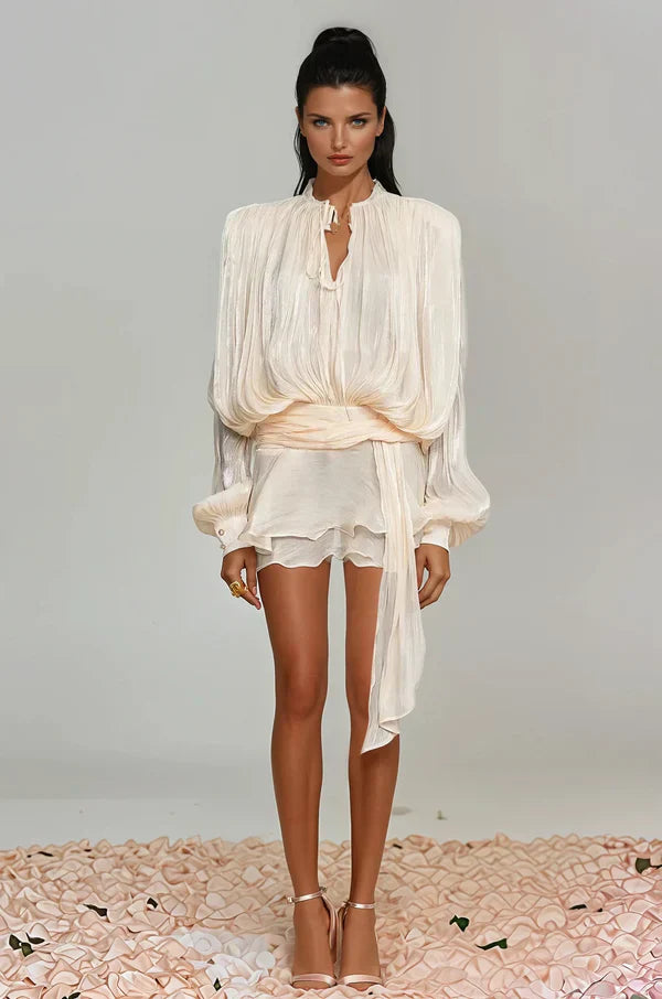 Averin Ruffle Mini Dress For Women Everyday Chic Essentials