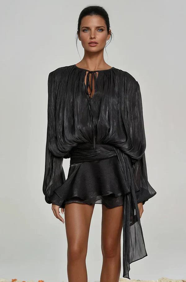 Averin Ruffle Mini Dress For Women Everyday Chic Essentials