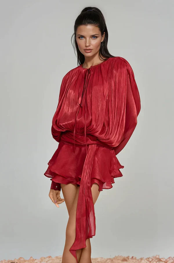 Averin Ruffle Mini Dress For Women Everyday Chic Essentials