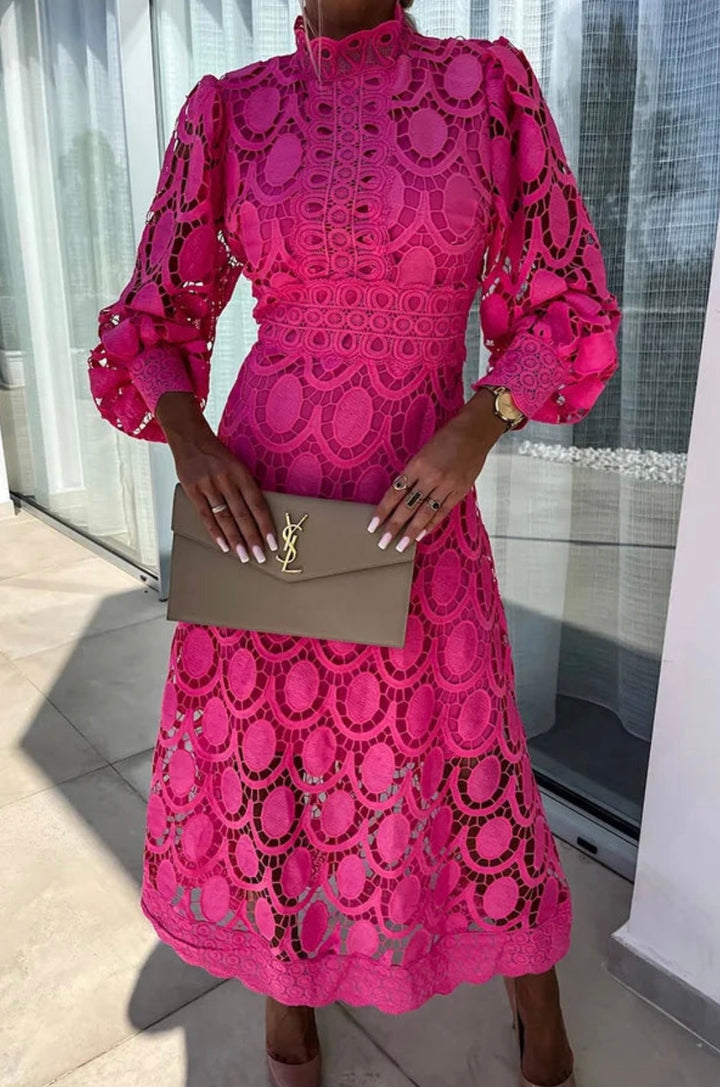 Mira Elegant Lace Dress With Timeless Charm And Grace