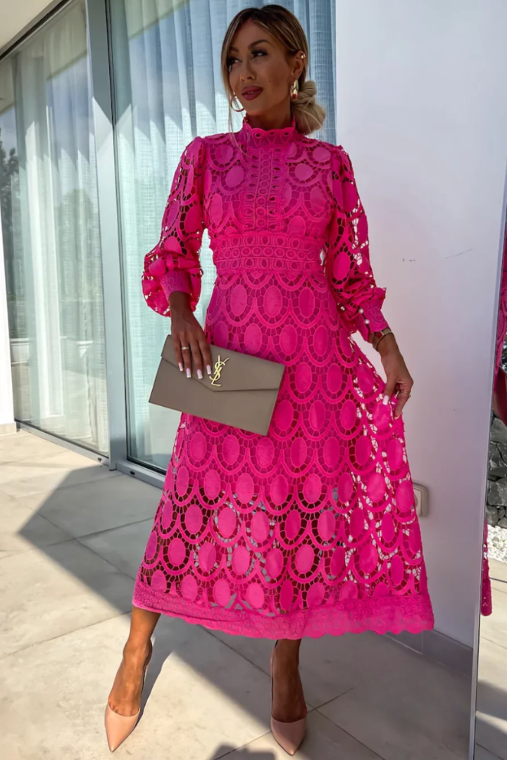 Mira Elegant Lace Dress With Timeless Charm And Grace