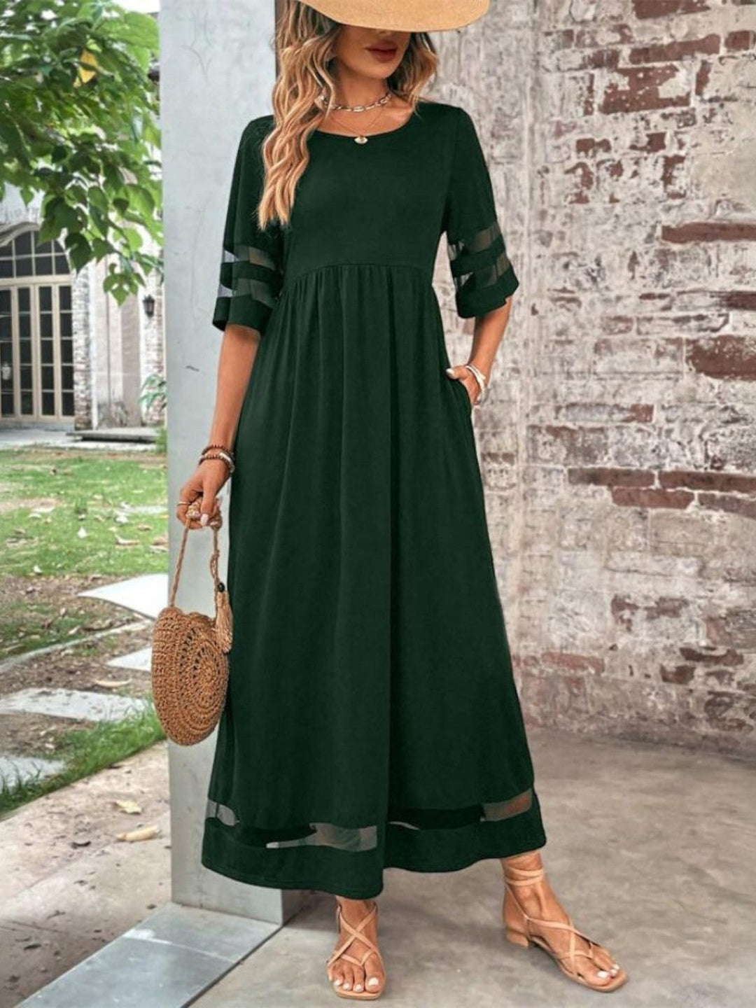 Nova Bloom Couture Collective Chic Tummy Flattering Coverage Dress Studio