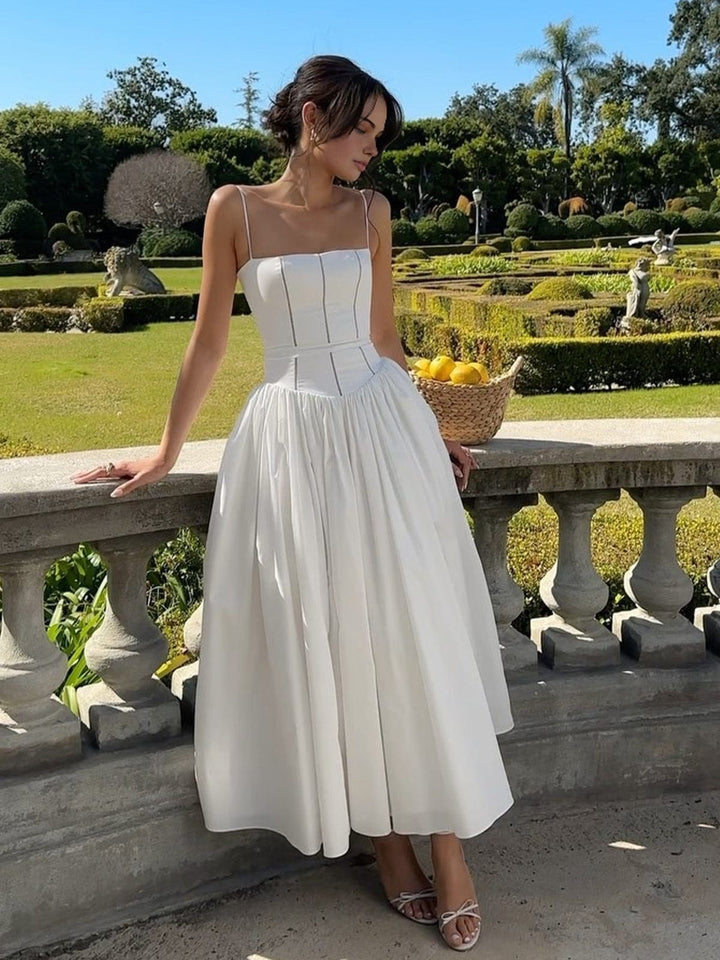 Nova Women’s Elegant Corset Midi Dress For Wedding Guests