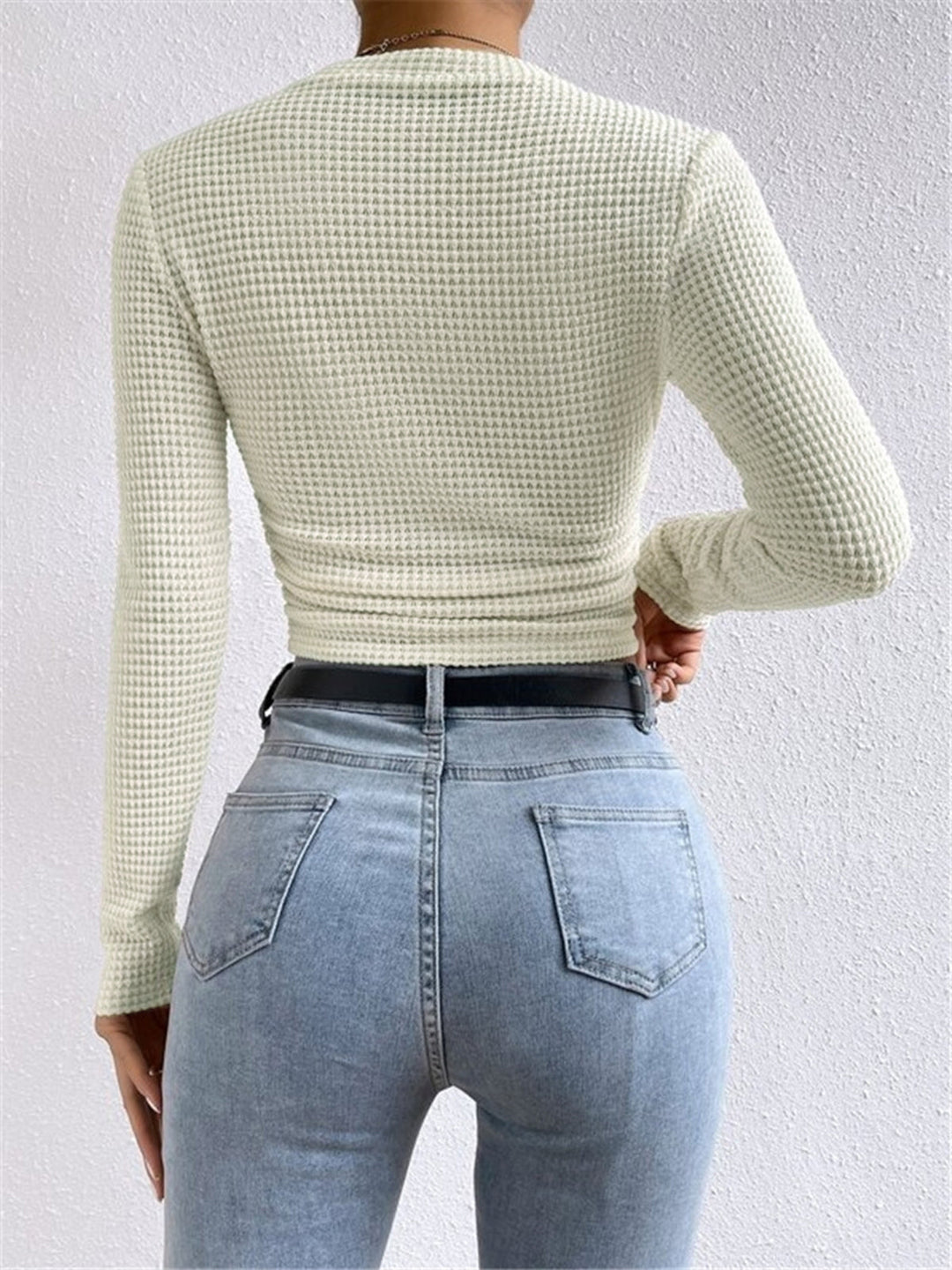 Luma Women Spring Long Sleeve Crop Top Collection Line