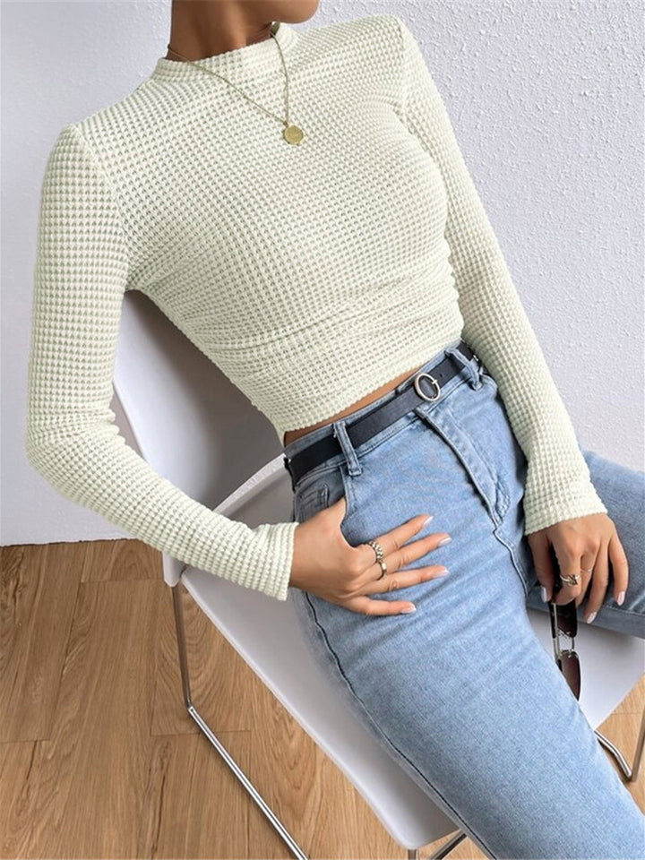 Luma Women Spring Long Sleeve Crop Top Collection Line