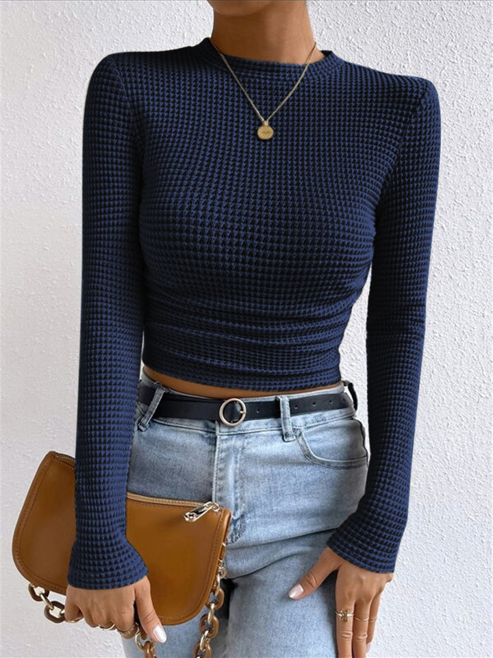 Luma Women Spring Long Sleeve Crop Top Collection Line