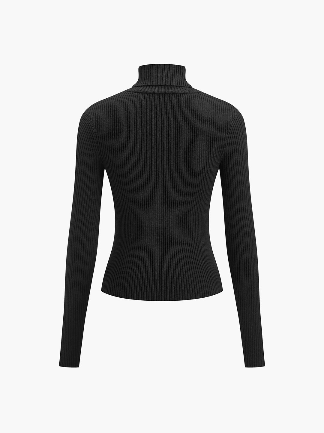 Aster Women's Minimalist Slim Turtleneck Stretch Top