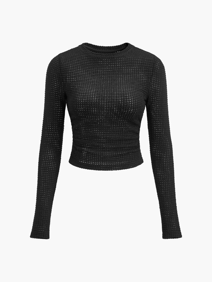 Luma Women Spring Long Sleeve Crop Top Collection Line